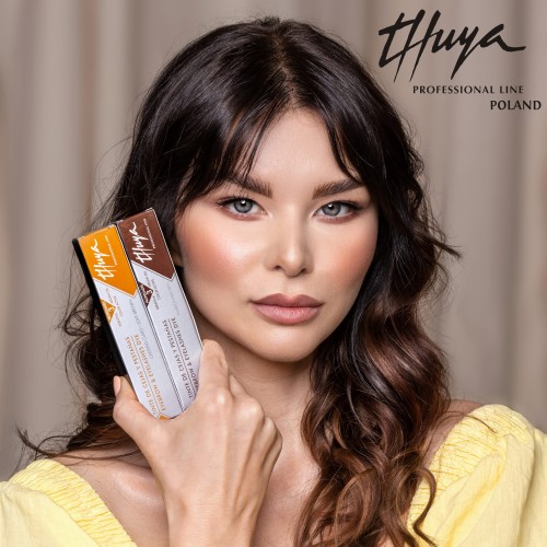 Thuya Farba arganowo - keratynowa do brwi i rzęs 14ml Chestnut - Kasztan