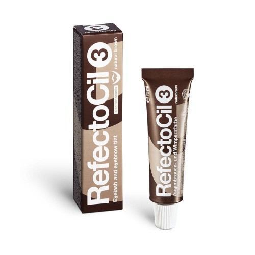 Żelowa henna do brwi i rzęs - RefectoCil nr 3 Brązowa Brąz 15ml