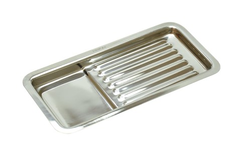 Tacka ze stal nierdzewnej - rowkowana