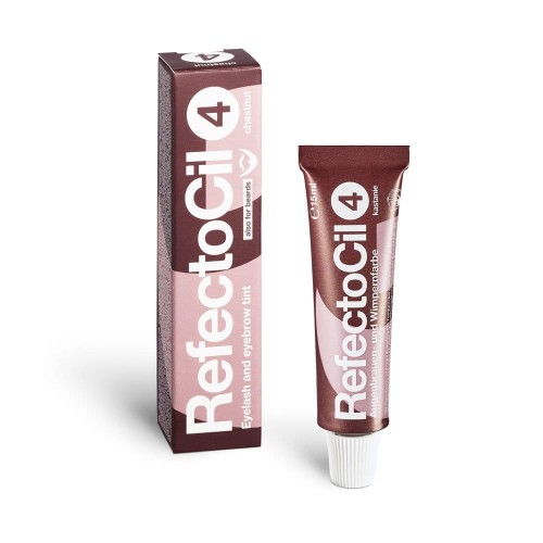 Żelowa henna do brwi i rzęs - RefectoCil nr 4 Kasztanowy 15ml 