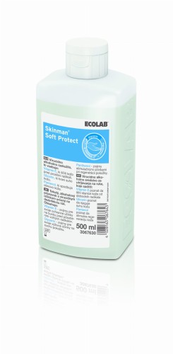 Skinman Soft Protect Ecolab 500 ml Antybakteryjny Płyn do higienicznej i chirurgicznej dezynfekcji rąk