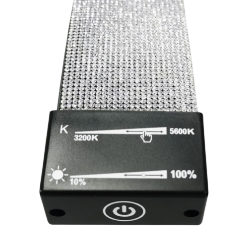 Lampa Pol Moon 3.0 - Czarna z cyrkoniami