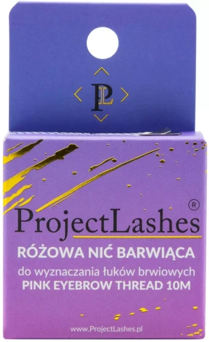 Nić barwiąca do konturowania brwi RÓŻOWA - ProjectLashes