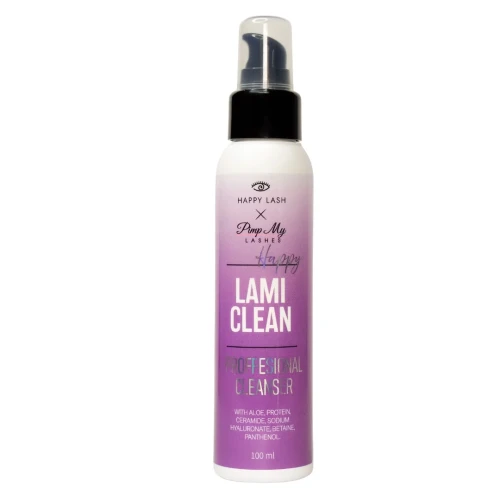 Profesjonalny preprat do laminacji Happy Lami Clean 100ml Pimp My Lashes x HAPPY LASH
