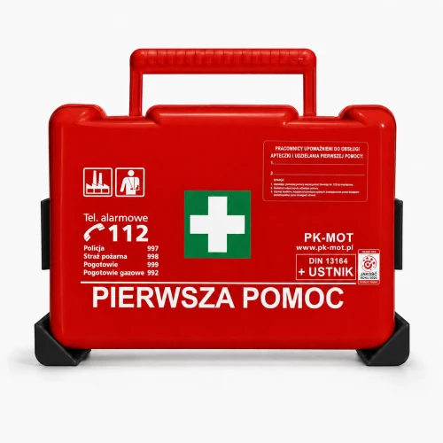 Apteczka pierwszej pomocy czerwona