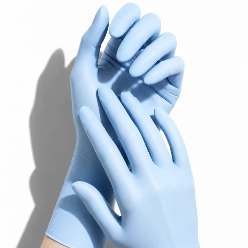 Nitrylowe rękawiczki Mercator Nitrylex kolor blue niebieskie