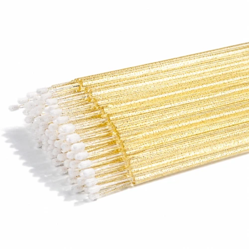 Microbrush aplikator złoty brokat