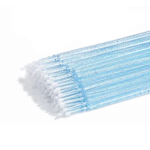 Microbrush aplikatory - Brokatowe Niebieskie - 100 szt.  