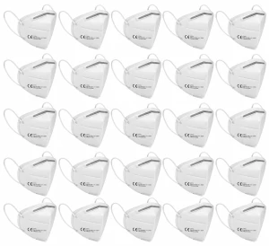 Maska Ochronna Na Twarz KN95 CE | 20 sztuk - KLASA OCHRONY FFP2 - Maseczki Higieniczne Maseczka Półmaska