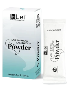 InLei® S-POWDER 4x1g – puder do koreańskiej laminacji rzęs i brwi 