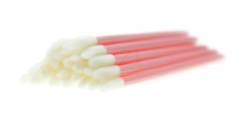 Aplikator welurowy - biały/różowy