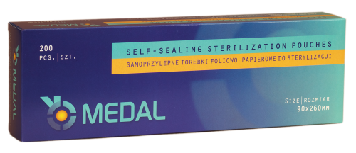 Torebki do sterylizacji Medal 90x260 cm 200 szt.