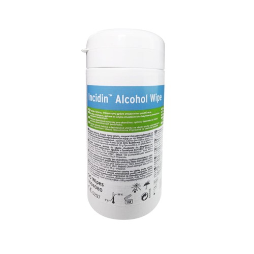 Incidin Alcohol Wipe Ecolab BOX 90 szt. - Alkoholowe Chusteczki do Dezynfekcji Powierzchni i Narzędzi