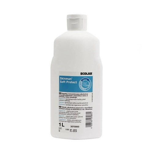 Skinman Soft Protect Ecolab  1l / 1000 ml Antybakteryjny Płyn do higienicznej i chirurgicznej dezynfekcji rąk
