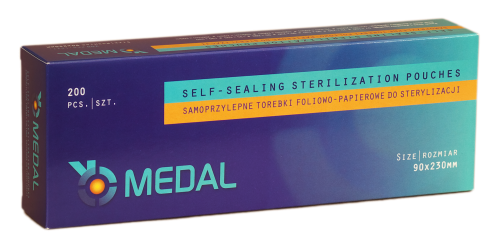 Torebki do sterylizacji Medal 90x230 cm 200 szt.