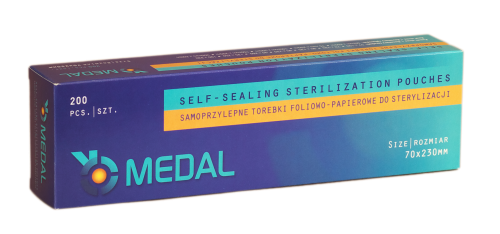 Torebki do sterylizacji Medal  70x230 cm 200 szt.